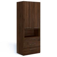 Шкаф для одежды Solo Quadro с нишей (орех Коламбия)