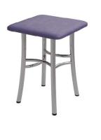 Табурет "Классик-2" хром (Рустика Сирень)