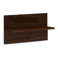 Полка настенная в спальню Solo (орех Коламбия/коричневый)