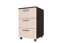 Стол компьютерный №7 Тумба выкатная (дуб венге/дуб млечн)