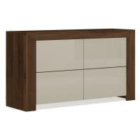 Комод с четырьмя ящиками Blade (коламбия/глянец мокко)