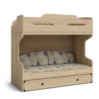 Двухъярусная кровать Атлантида 90х200 (ривьера) левая