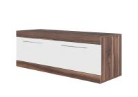 Модульная система «Ницца» Тумба для телевидеоаппаратуры (1300) (Истанбул/Белый глянец)