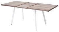 OLD Стол BRICK 140 Серый дуб #31054K/ БЕЛЫЙ каркас М-City