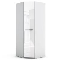 Угловой шкаф Соло (белый/белый глянец)