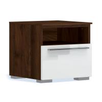 Тумба прикроватная Solo (орех Коламбия/белый глянец)