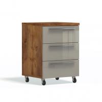 Тумба на колесиках Solo 3 ящика (таксония/мокко)