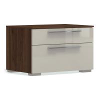 Прикроватная тумба Solo с 2 ящиками (орех Коламбия/мокко)