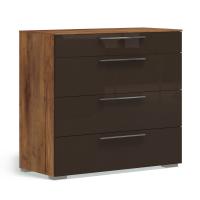 Комод с четырьмя ящиками Solo (таксония/коричневый)