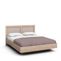 Двуспальная кровать с ящиком Napoli-3 (Крафт серый/мокко матовый)