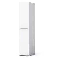 Шкаф-колонка переходной (белый/белый глянец) правый