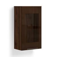 Навесной шкаф-витрина Solo (орех Коламбия/коричневый)