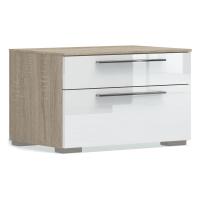 Тумба прикроватная Solo (сонома/белый глянец)