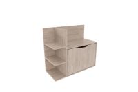 Обувница №12 левая (Гикори светлый)