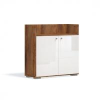 Тумба 2 двери для стеллажа Таксония/Белый