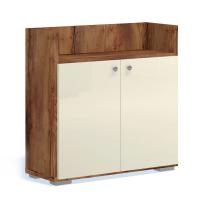 Тумба 2 двери для стеллажа Solo (тис/ваниль)