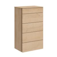 Комод высокий 5 ящ. Илма-2 (дуб Ривьера)
