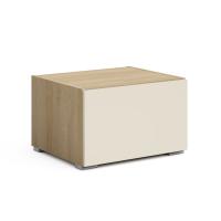 Тумба в гостиную Solo без топа (ривьера/глянец ваниль)