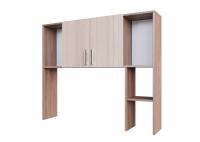 Стол компьютерный №7 Надстройка (ясень шимо темн/ ясень шимо св)