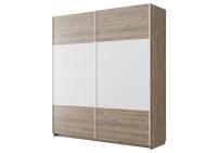 Шкаф-купе №23 (Гикори темный/Белый)