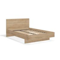 Кровать двуспальная Соло 140х200 под подушку 04 (дуб Ривьера)