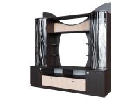 "Гамма 15" Тумба для телевидеоаппаратуры (венге/млечный)