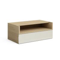 Тумба с 3D нишей Solo Quadro (дуб Ривьера/ваниль)