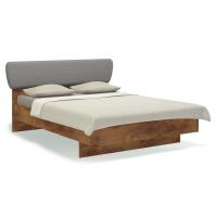 Кровать полуторная 140х200 Solo (таксония/экокожа мокко)