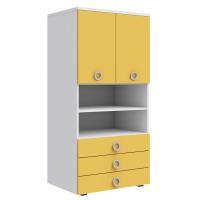 Шкаф с нишей Люмия (Белый матовый)