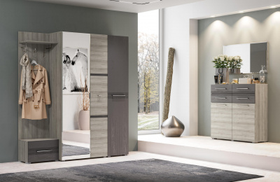 Дуб серый + айронвуд серебро