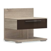 Прикроватная тумба Solo с 1 ящиком (сонома/коричневый)