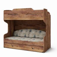 Двухъярусная кровать 90x190 (тис Таксония) правая