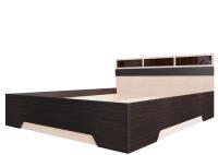 "Эдм -2" Кровать двойная (Без матраца 1,6*2,0) (венге/млечный)
