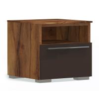 Тумба прикроватная Solo (таксония/коричневый глянец)