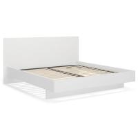 Кровать двуспальная  Solo 180х200 под подушку 04 (белый)