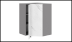 БРАУНИ Шкаф навесной ШУ90-600_H8 (угл. 2 ств.)