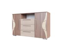 "Лагуна 5" Комод (Ясень Шимо Темный/Ясень Шимо Светлый)