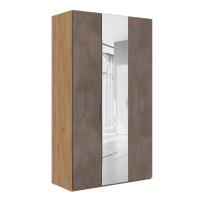 Шкаф для одежды 3 двери Napoli (Дуб натуральный/бетон Dark)