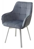 Стул MAVERICK BLUVEL-06 BLUE/ белый каркас, поворот.360 град. М-City