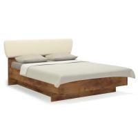 Кровать 140х200 с подъёмным основанием Solo (таксония/экокожа ваниль)
