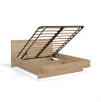 Кровать двуспальная Соло 160х200 с под. мех. под тип подушки 01 и 03 (дуб Ривьера)