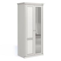 Двухдверный шкаф Vittoria с зеркалом (Bianca) правый