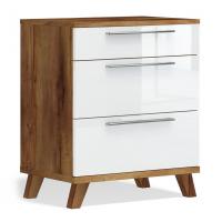 Прикроватная тумба на опорах Solo (таксония/белый)