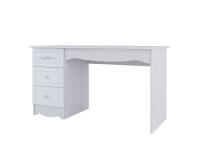 МС "АКВАРЕЛЬ 1 " Стол (Ясень анкор светлый/ белая матовая/Цветы)