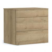 Прикроватная тумба с 3 ящиками Илма (дуб Ривьера)