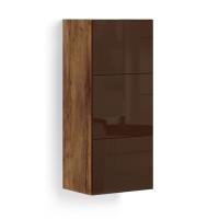 Навесной шкаф в гостиную Solo Quadro (таксония/коричневый)