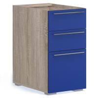 Тумба для письменного стола Solo (дуб Сонома /синий)