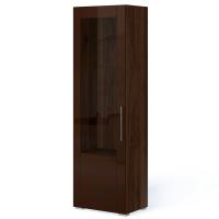 Шкаф витрина Solo (орех Коламбия/коричневый) левый