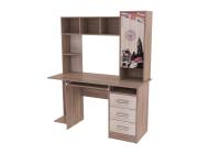 Стол компьютерный №6 (ясень шимо темный/ясень шимо светлый)