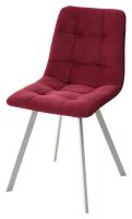 Стул CHILLI-Q SQUARE винный #16, велюр / белый каркас М-City